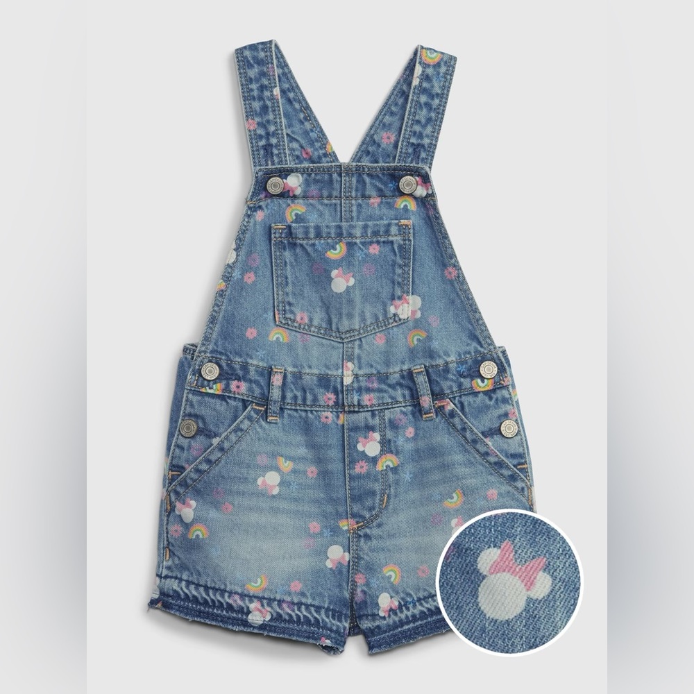 Baby Gap x Disney Minnie shortalls